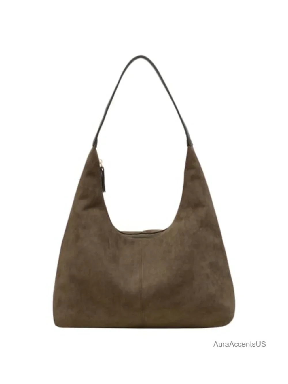Faux Suede Tote Bag Women Hobo Shoulder Crossbody Work Handbag